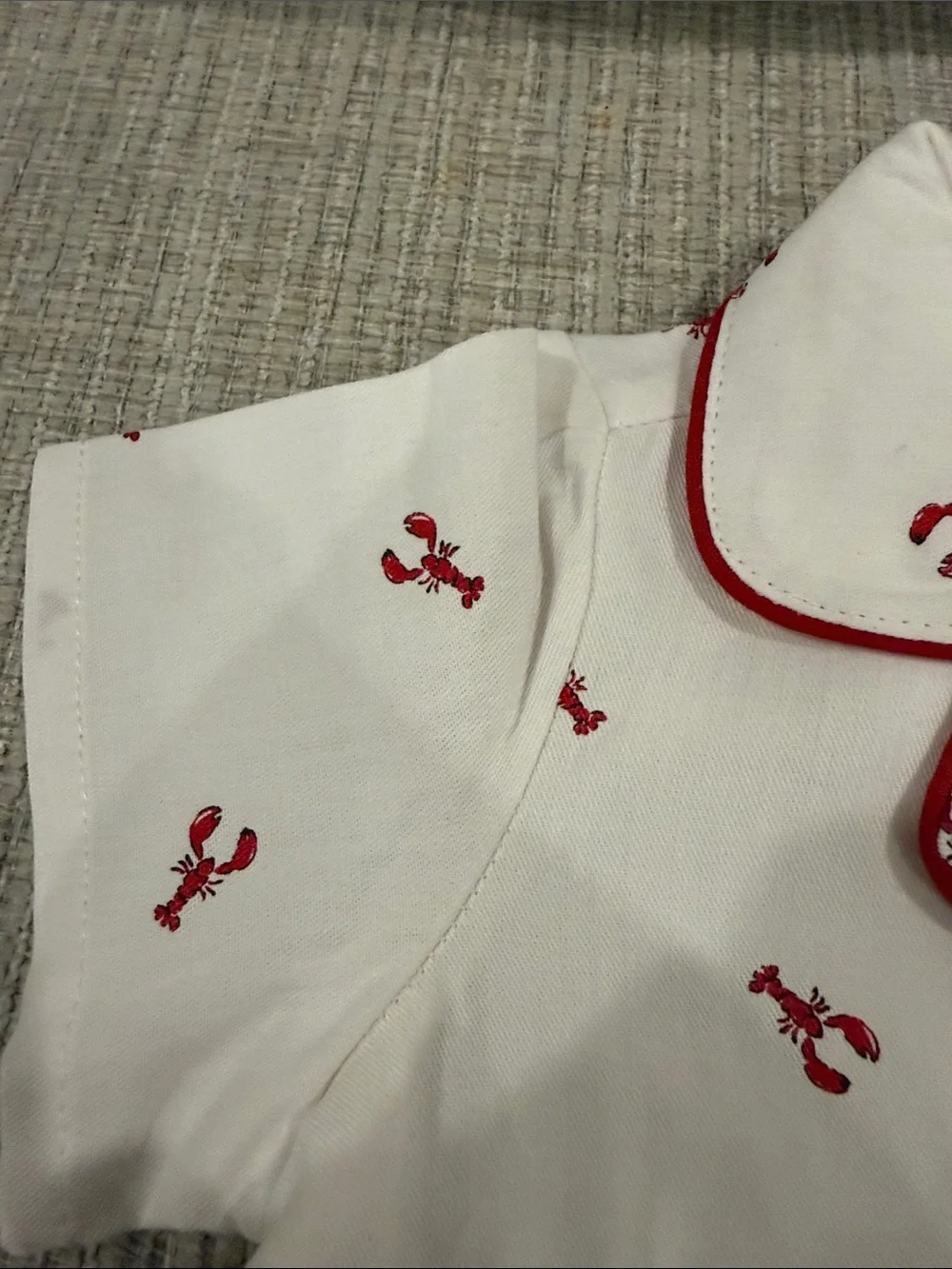 Petite Plume Baby twill summer Boy Romper Size 3-6 months